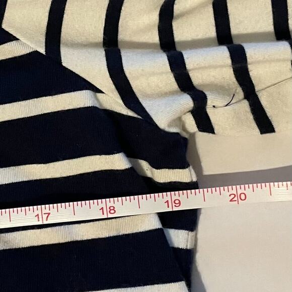 Tommy Hilfiger Striped Navy & White Short Roll Sleeve Dress, Nautical, XL - Picture 8 of 9
